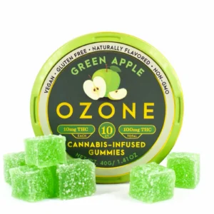 ozone gummies green apple cannabis infused